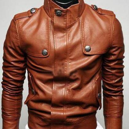 Qastan Men's Tan Brown Cow Leather..
